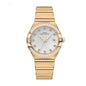 Simple Calendar Diamond Quartz Womens Watch