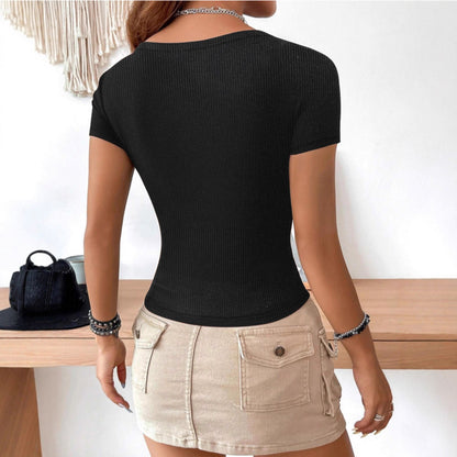 Top "Luna V-Neck" Essentiel Féminin