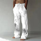 Men's Fashionable Casual Printed Wide-Leg Pants
