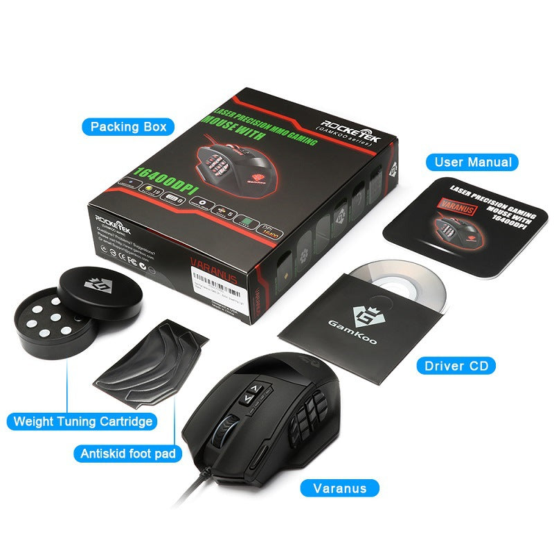 Souris de gaming avec rétroéclairage RGB