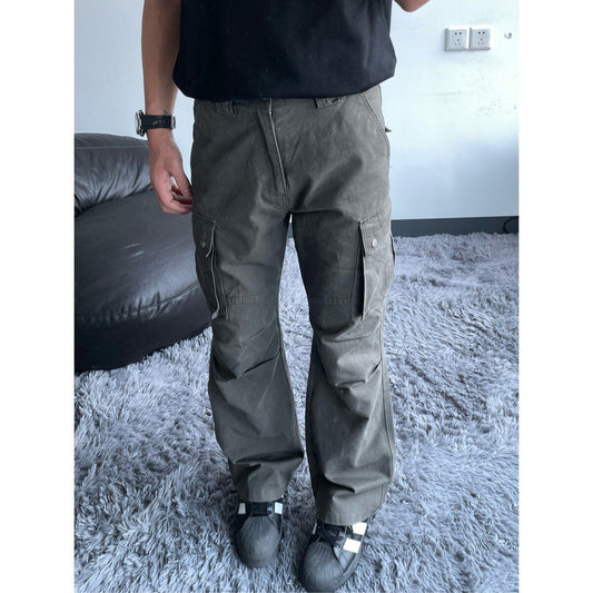 Mens Denim Loose-Fit Slimming Casual Trousers