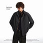 Plaid Patchwork Turn-Down Collar Baseball Jacket High-Street Vintage Barn Style Coat