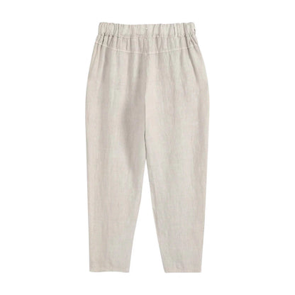 Plus-size Womens Casual Pants With Wrinkle-resistant Treatment