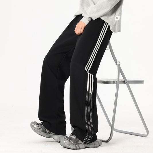 Oversized Straight-leg Casual Pants