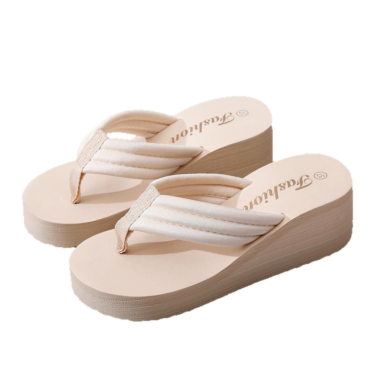 Tongs à talons ultra-hauts pour femme : nouveau style d'été avec semelles compensées antidérapantes.