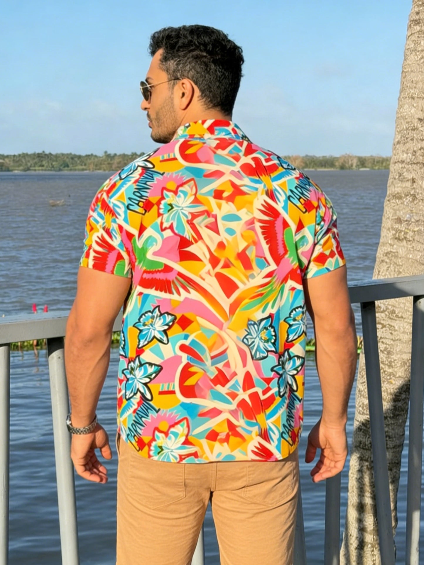 Chemise Décontractée à Motif Floral
