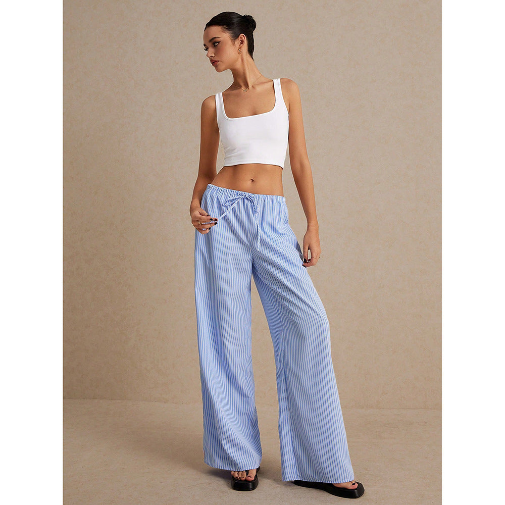 Ensemble pantalon large sans manches larges sans manches pour femmes