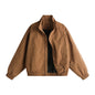 Loose-fit Plus-size Stand-collar Jacket Men's Outerwear Top