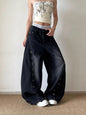 Eyelet Washed Scimitar Jeans