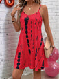 Casual Elegant Resort Date V-Neck Printed Mini Dress