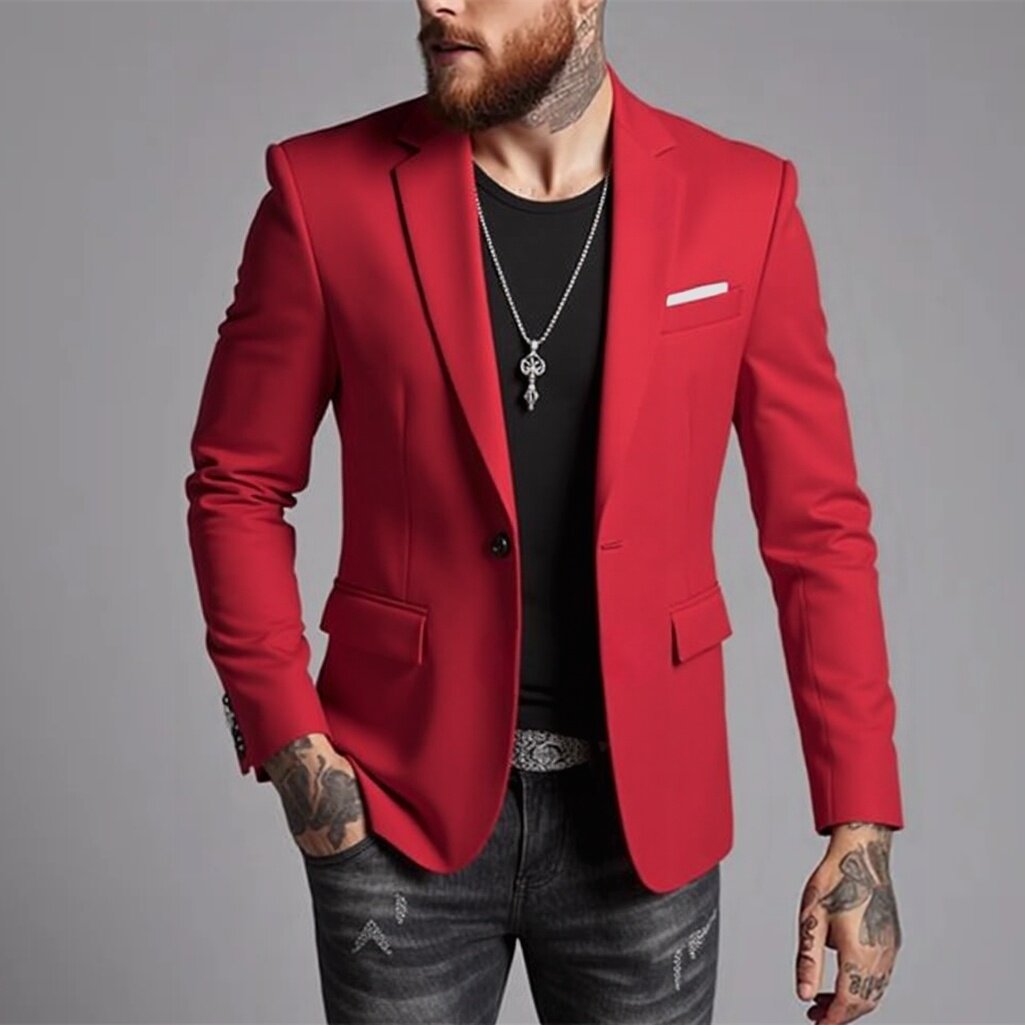 Men's Fashionable Casual Korean-Style Slim-Fit Jacket