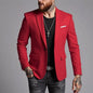 Men's Fashionable Casual Korean-Style Slim-Fit Jacket