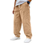 Retro Corduroy Stretch Waist Drawstring Pants