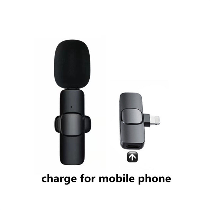Microphone cravate sans fil : mini micro portable pour enregistrement audio et vidéo, compatible iPhone et Android. Batterie longue durée, idéal pour le direct (Live), le jeu vidéo et les créateurs de contenu.