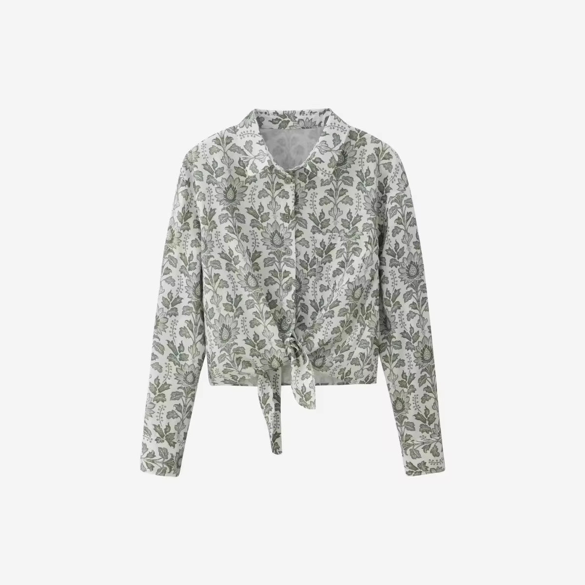 Chemise Courte à Nouer Aura - Style Urbain Décontracté