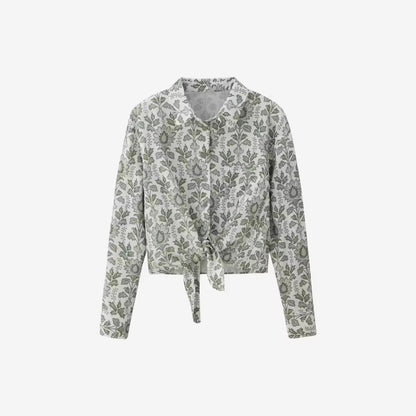 Chemise Courte à Nouer Aura - Style Urbain Décontracté
