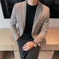 Men's Spring New Houndstooth Suit Jacket