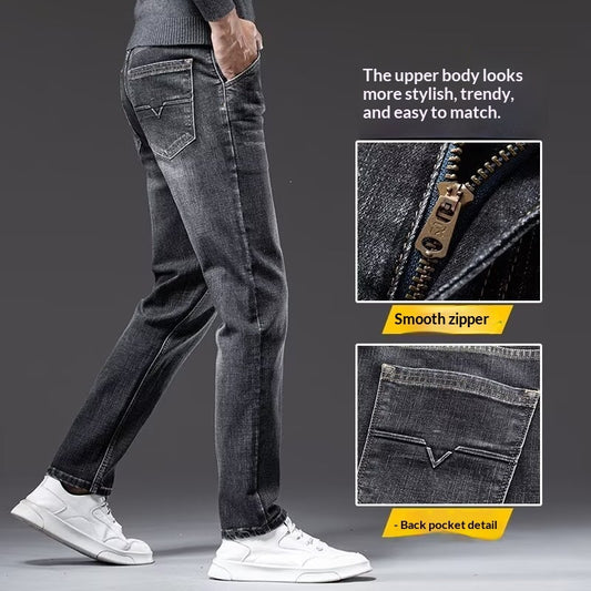 Men's Fashionable Summer Loose Straight-Leg Denim Jeans