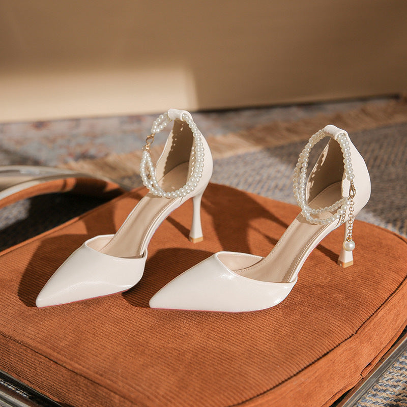 Escarpins Minimalistes en Cuir Pleine Fleur