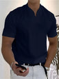 Men's Athletic T-Shirt Elastic Cotton Short-Sleeve Summer