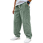 Retro Corduroy Stretch Waist Drawstring Pants