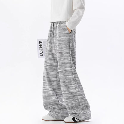Retro Striped Straight-leg Wide-leg Pants Loose Casual Pants