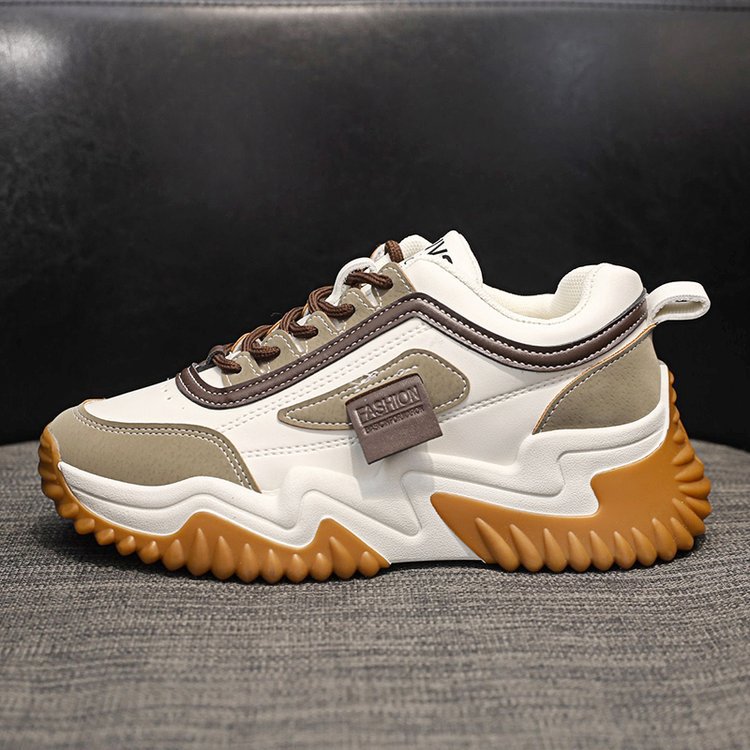 Nouvelles chaussures de sport pour femme avec lacets de couleur contrastée.