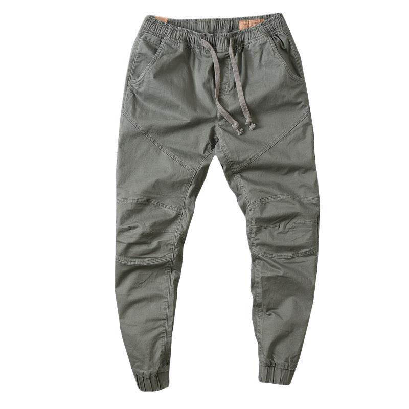 Men's Black Loose Straight-Leg Ankle-Length Drawstring Sweatpants