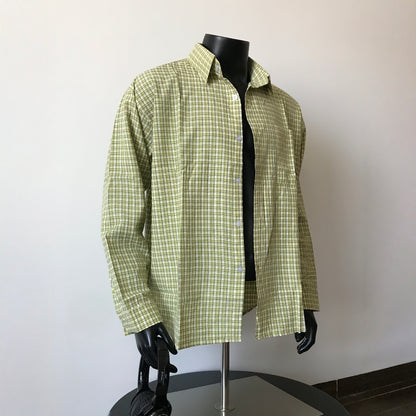 Men's Slim-Fit Long-Sleeve Shirt With Linear Print