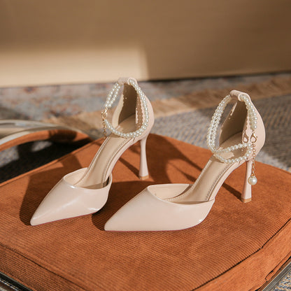 Escarpins Minimalistes en Cuir Pleine Fleur