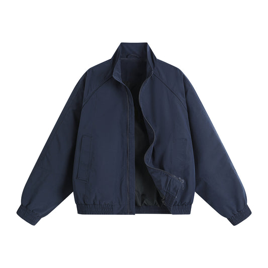 Loose-fit Plus-size Stand-collar Jacket Men's Outerwear Top