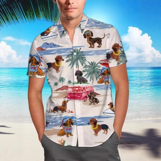 Dog Lover Casual Printed Shirt