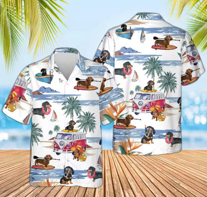 Dog Lover Casual Printed Shirt