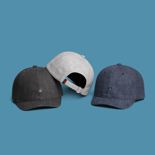 Solid-color Embroidered Robot Smiling Face Short Brim Adjustable Soft-top Simple And Versatile Style Baseball Cap For Daily Use During Travel Or Outings