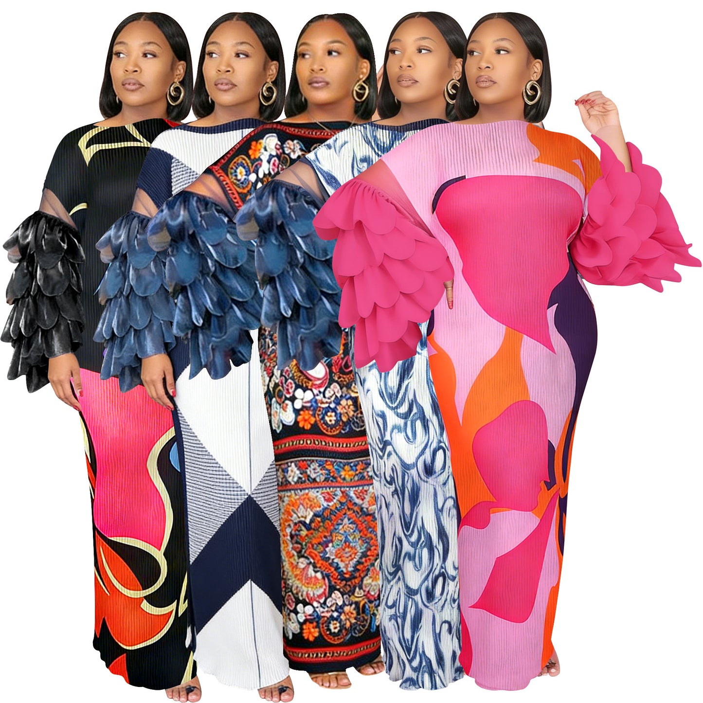 Robe "Aura Pleats" - Design Plissés Artistique