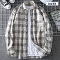 Springautumn Casual Thin Men's Plaid Shirt