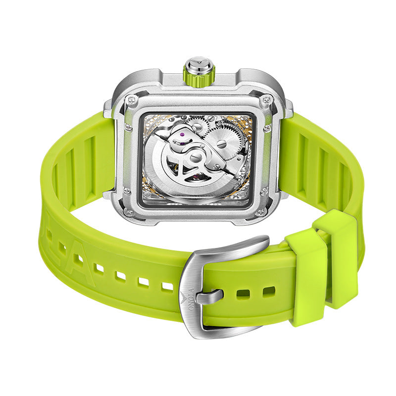 Fashion Mens Watch ONOLA Hollow Full Automatic Luxury Watches Men  Montre de luxe ONOLA pour homme : design squelette ajouré, mouvement entièrement automatique et style élégant