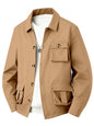 Solid Color Multi Pocket Workwear Waterproof Jacket