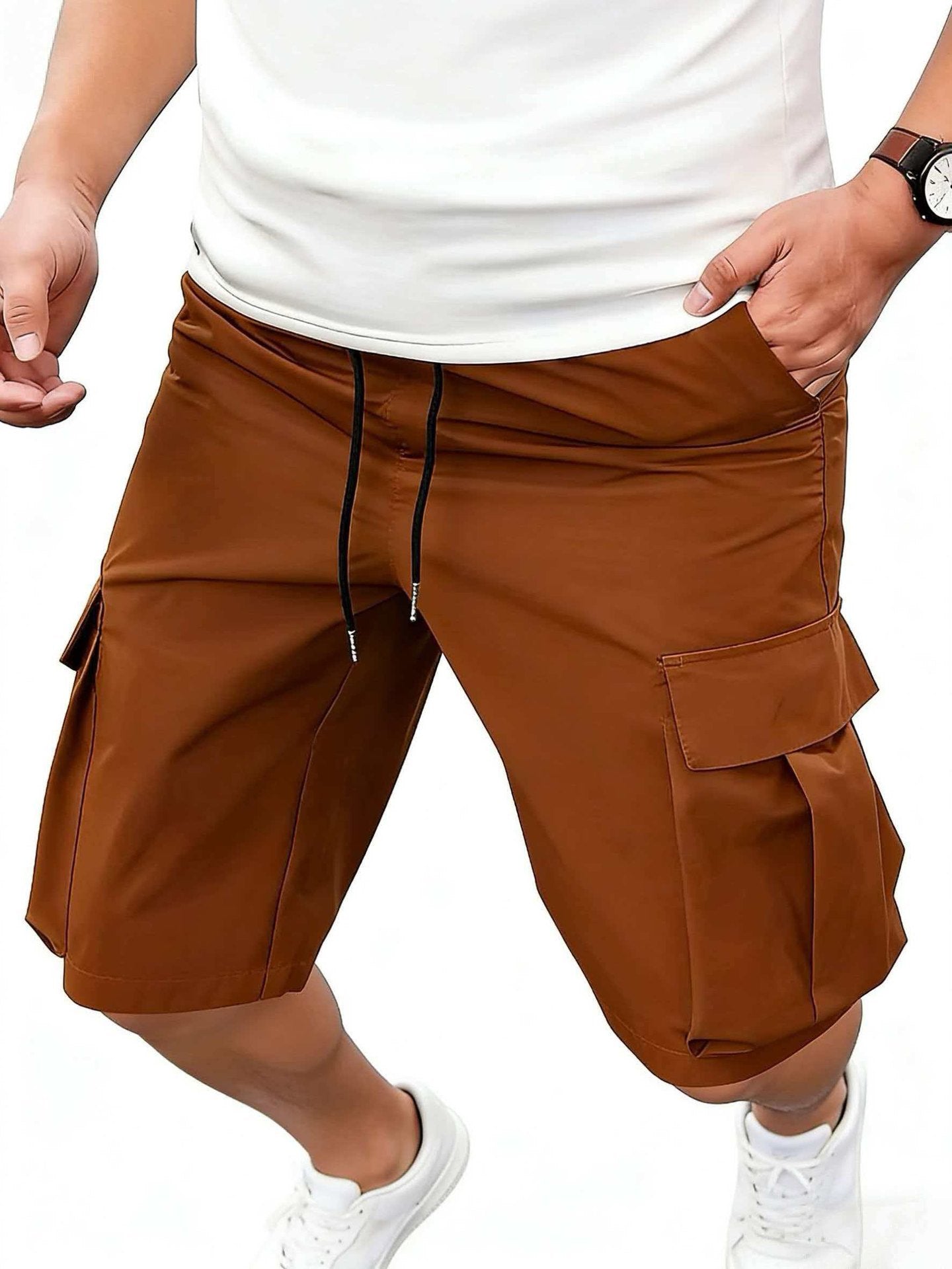 Men's Loose-Fit Casual Pants With Multiple Pockets