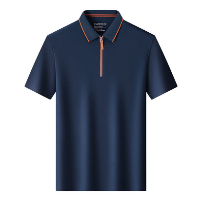Ice Silk Summer Men's Short-Sleeve Polo Shirt