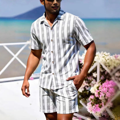 Ensemble Estival – Chemise &amp; Short Blanc