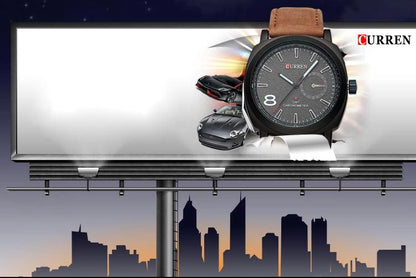 Neutral Small-dial Matte Leather Watch