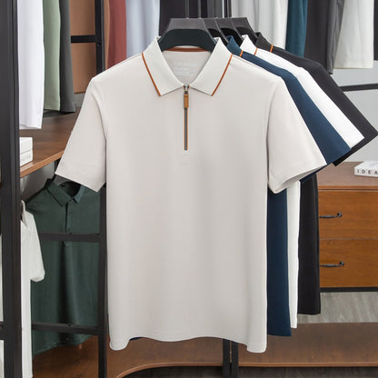 Ice Silk Summer Men's Short-Sleeve Polo Shirt