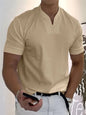 Men's Athletic T-Shirt Elastic Cotton Short-Sleeve Summer
