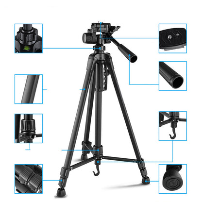 Trépied pour appareil photo reflex : support de photographie portable.