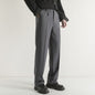 Loose-fit Casual Mens Straight-leg Suit Pants