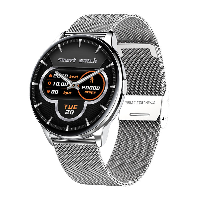 Montre connectée Y90 : GPS, suivi de la tension artérielle, santé et sport.