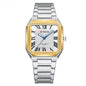 Mens Simple Square Waterproof Quartz Watch With Roman Numerals And Fashionable Steel Band
