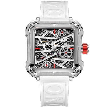 Fashion Mens Watch ONOLA Hollow Full Automatic Luxury Watches Men  Montre de luxe ONOLA pour homme : design squelette ajouré, mouvement entièrement automatique et style élégant