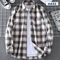 Springautumn Casual Thin Men's Plaid Shirt